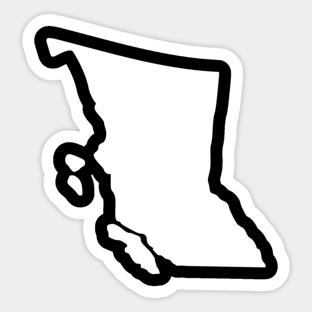 Canada British Columbia British Columbia Sticker TeePublic AU